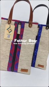UwaisGen Fathur Bag Goni Tenun Endek Etnik Bali Souvenir Handbag Handmade