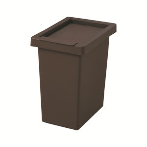   Ins ถังขยะสีขาวสามารถใช้ในบ้าน ห้องครัวbentukทรงกระบอกยาวพลาสติก