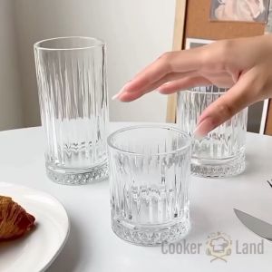 Ins Glass Coffee Glass Milk Tea Mug Juice Cup/Beer Whisky Cocktail Glass/Wine Nordic Classic Glass