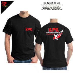 Baju Kaos Pria Gambar Ikan Koi Lengan Pendek