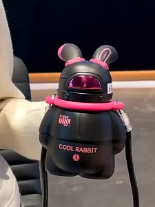 Bình giữ nhiệt phi hành gia thỏ HOT TREND 450ml Bình đựng nước học sinh thép không rỉ INOX 316 Giữ nhiệt 12 tiếng BH 6 tháng