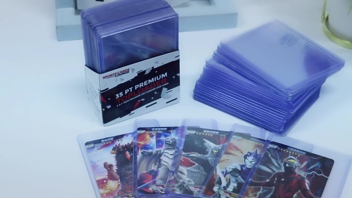 SG🔥[READY STOCK] Toploader Card Sleeve 35PT/25PCS, HD/Blue Light ...