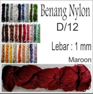 Tali Benang Nylon Rajut D12 per Bungkus