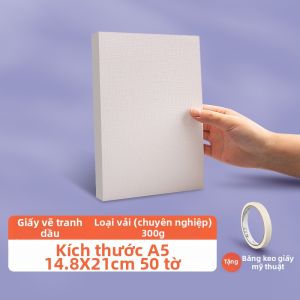 ZHIDAREN | Giấy Bột Dầu Đặc Biệt cho Nghệ Sĩ Chất Liệu Vải A4 300g