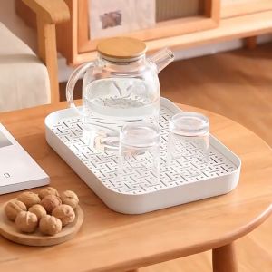 2สี พลาสติกแข็งแรง ถาดคว่ำแก้ว คว่ำจาน รองแก้ว วางแก้วน้ำ เหยือกน้ำ