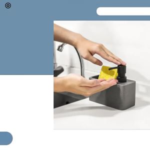 Sincecu Hand Soap Dispenser - Rustproof & Leakproof Countertop Organizer for Hotel/Home Bathroom & Kitchen