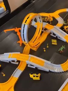 เล่นเด็ก รถแม็คโคร รถไฟราง ชูฟ ชุดรถไฟ 7 สี รถไฟ ชุดใหญ่ สรเสริมพัฒนาการเด็ก ของเล่นสำหรับเด็ก ​kids DIY TOY train track