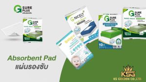 [KSG Official] ยกลัง 12 แพ็ค จีชัวร์พลัส แผ่นรองซับ ปัสสาวะ แผ่นกันเปื้อน แพ็ค 10 ชิ้น G Sure Plus Adult Disposable Pads
