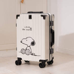 Cartoon Styled High Aesthetic Durable Student Travel Suitcase with Universal Wheel and Pull Rod for Men and Women