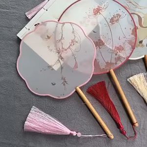 Quạt tròn cổ trang Trung Quốc cầm tay phụ kiện chụp ảnh LILA QUATCOTRANG41