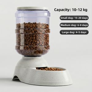 HOOPET | Large Capacity Anti-Tipping Automatic Feeder & Waterer for Pets