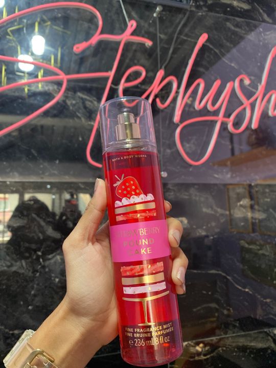 Bath & Body Works Strawberry Pound Cake Mist | Lazada PH