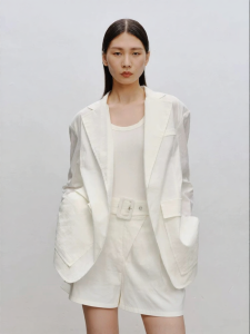 Runway Style Designer Casual Linen Jacket