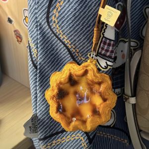 DIANSHIFANG | Sunflower Pastry Egg Tart Style Car Rearview Mirror Decorative Pendant