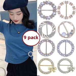 High-End Clothes Corner Buckle Knotted Retaining Ring Easiest for Match T-shirt Shirt Short Sleeve Hem Fixing Buckle T-shirt Clothes Decorative Scarf Buckle