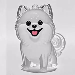 Pet Fur Memorial Keychain Transparent Dog/Cat Hair Storage Pendant Hair Collector WIth Key Ring for Pet Lovers DIY Souvenir Gift