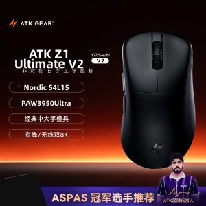 ATK | Chuột Chơi Game Không Dây ATK Blazing Sky Z1 V2 Thiết Kế Công Thái Học Cảm Biến Kép 8K PAW3950 Sạc Lại Được Giao Diện USB Phù Hợp Với Bàn Tay Trung Bình Đến Lớn