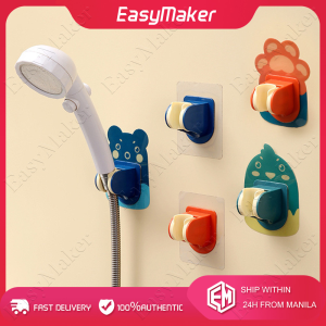 Self-Adhesive Shower Head Holder Adjustable Punch Free Bathroom Bidet Shower Head Stand Bracket Wall Mounted Kitchen Accessories