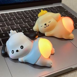 Cute Pacha Dog Clow M Bouncy Ass Jun Decompression New Style Small Night Lamp Table Decorative Ornaments Cute Pet Gift