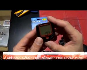Đồng Hồ Đo Tốc Độ Xe Đạp Có Dây đa chức năng chống nước IPX4