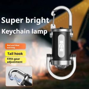 Portable Waist Hanging Keychain Mini Flashlight COB Side Light Rechargeable Waterproof Designed Outdoor Camping/hiking/fishing