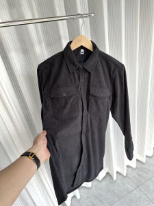 AMEI! ผ้าลูกฟูกวินเทจ! ฤดูใบไม้ร่วงผู้ชายการค้าต่างประเทศลำลองสีทึบชุดทำงานเข้าคู่ง่ายเสื้อแจ็คเก็ตแฟชั่น