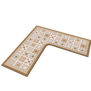 FEITAO | Kitchen Oil-Resistant Slip-Prevention Water-Absorbent Mat L-Shaped