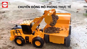 Đồ Chơi DUKA: Xe Công Trình Điều Khiển Từ Xa - Xe Cần Cẩu/Xe Ben/Máy Xúc Lật/Máy Xúc Gàu