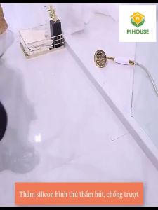 Thảm Chùi Chân Silicon Trải Sàn In Hinh Con Vật Dễ Thương Có Mặt Đế Cao Su Chống Trơn Trượt Cao Cấp