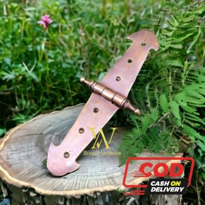 Engsel Peti Kuningan Antik Motif Panah Mahkota 15 cm 1 Pcs