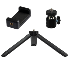 Extendable Mini Tripod Stand 1/4" Screw Mount for DJI Osmo GoPro Insta360 Action Camera Phone Desktop Tripod for Vlog Live Strea