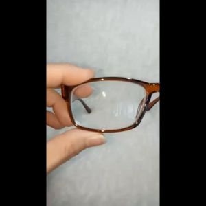 Kacamata Simple Frame Coklat Kotak Gaya Natural + Lensa Minus Pria Wanita Ukuran -0.50 s/d -4.00 Baca Rabun Jarak Jauh - REALPICT BEST SELLER
