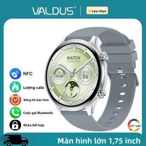 Đồng Hồ Thông Minh VALDUS VS63 Pro Màn Hình AMOLED 1.75 Inch Hỗ Trợ NFC Trợ Lý Giọng Nói Gọi Bluetooth Chức Năng Thể Thao Thời Lượng Pin Dài Dành Cho Nam Và Nữ