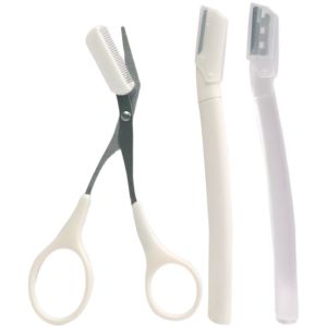 เครื่องมือวาดคิ้วสำหรับผู้หญิง ชุดเครื่องมือดูแลผิวหน้าแบบเริ่มต้น อุปกรณ์เสริมสำหรับวาดคิ้ว ชุดด้ามยาวแบบแยกเป็นส่วนได้