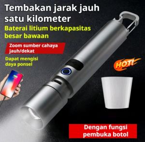 Senter Zoom In Out Led MX-8661 Super Terang Body Full Aluminium Alloy