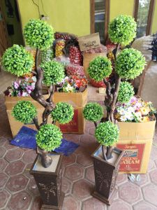 bunga sudutbunga sudut artificialbunga pojok ruang tamu