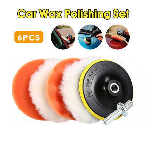 4inch/5inch Polishing Sponge Pads 6PCS/11PCS Self-Adhesive Compound Sponge Polishing Waxing Kits for Car Vehicle Wash