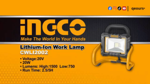 INGCO 20V LI-ION LED WORK LIGHT | FLOODLIGHT | CWLI20258 CWLI2025