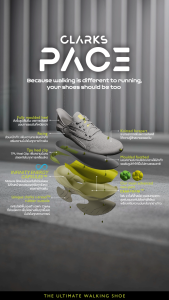 Clarks รุ่น CLARKS PACE สี LIME COMBI รองเท้า SNEAKER (รองเท้าสนีกเกอร์) คุณภาพดี ใส่สบาย รองเท้าเดินออกกำลังกาย