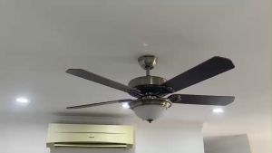 Quạt trần 5 cánhquạt trần có đèn trang trí kiểu dáng tân cổ điển động cơ DC tiết kiệm điện điều khiển từ xa 6 cấp gió