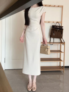 SUSIEYUAN | French Style Short Sleeve Waisted Dress