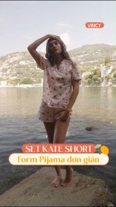 [Mua 3 giảm 20% mua 2 giảm 15%] Bộ Đồ Short Kate Nữ Vincy BSK090S41