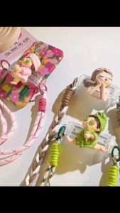 กระเป๋าเป้สะพายหลังสายชาร์จมือถือการ์ตูนโซ่แบบหนีบได้โทรศัพท์สไตล์โซ่แบบหนีบได้หลังน่ารักป้องกันการสูญหาย