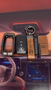 Cover Kunci Toyota Vios 2023 Remote Key Case Cover Metal Key Fob Shell Keychain