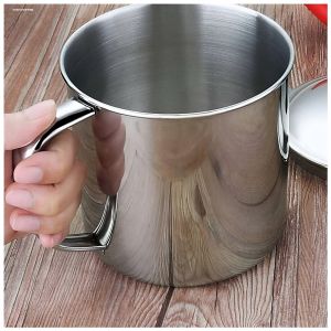 Jiaxun | Thickened Food Grade 304 Stainless Cup Large Capacity Mouth with Lid