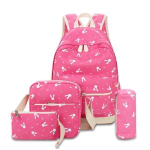 F&S SHOPAHOLIC BAGS#2509 Classic 4n115inch KIDS backpack set including backpack shoulder bag a wallet a pencil case