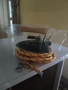 1 set kepala setrika uap laundry (selang 5Mklem 3 biji)