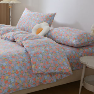 Vỏ Chăn Dệt Kim Nguyên Chất Iceland Rose Thu Đông Vỏ Chăn Họa Tiết Hoa Đơn 1.5x2.0x2.3 Vỏ Chăn Cotton Dày 2.2x2.4 Vỏ Chăn Mềm Mại