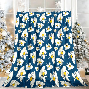 Beast Kingdom | Lavender Flowers Print High-Quality No Shedding Fluffy Cozy Camping Blanket Perfect for Family Gatherings Holiday Movie Nights