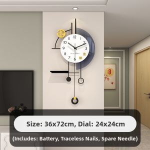 Decorative Quiet Wall Clock For Living Room